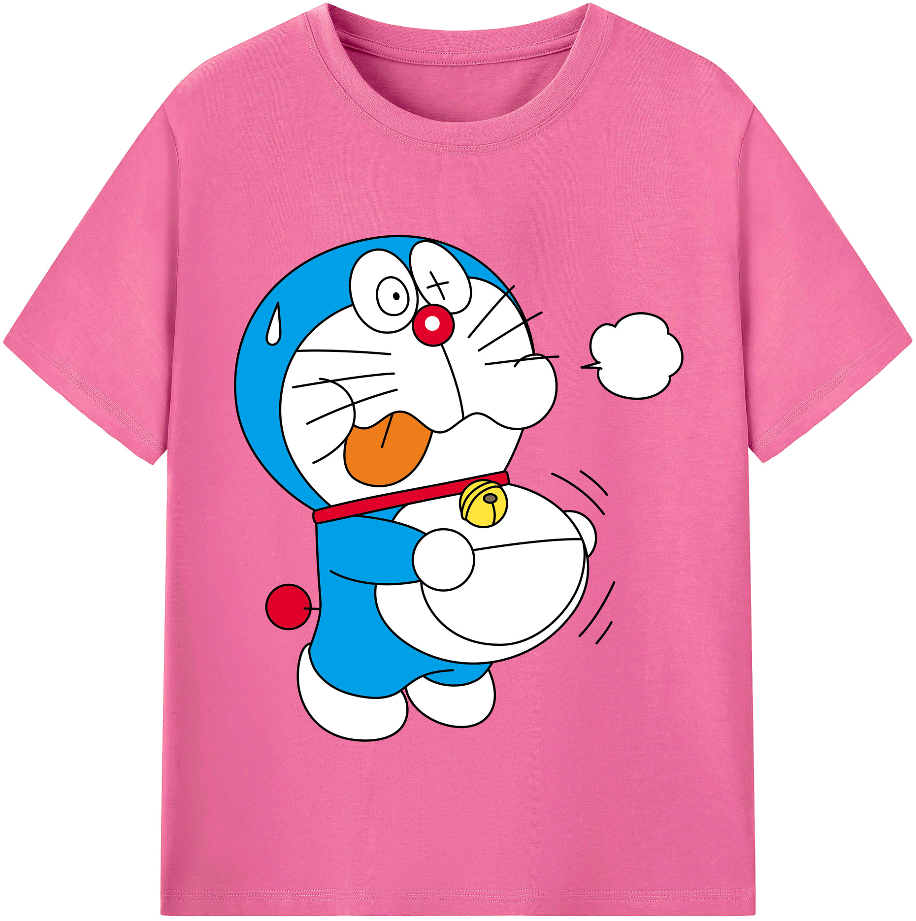（画像用） ドラえもん Doraemon レディースカジュアルプリントTシャツ（綿100％）